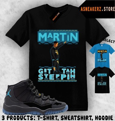 Shirt Matching AJ 11 Gamma Blue 2025 To Match Sneaker Sneakerhead Martin T-Shirt
