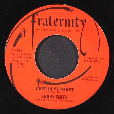 KENNY SMITH & GROUP Deep In My Heart / Let s Get Together Single 7'' 45 RPM VG+