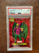 2024 TOPPS CHROME MARVEL SAPPHIRE ANNIHILUS PSA 9 #20 RED REFRACTOR  /5