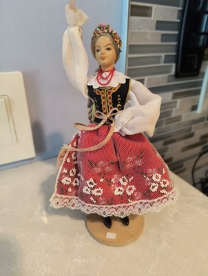 Vintage Polish Folk Art Doll - Handmade Regional Lalka Ludowa - Krakow, R.L.I.A.