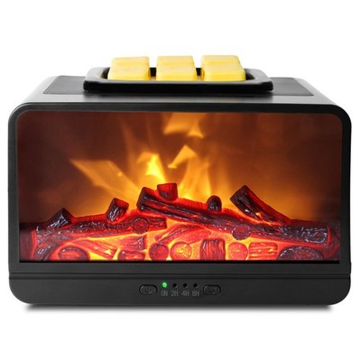 Wax Melt Warmer Electric Burner - Flame Fireplace Candle Wax Warmer, Wax Melt...