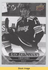 2024-25 Upper Deck Series 1 UD Canvas Black & White Simon Nemec #C-67 READ f6d