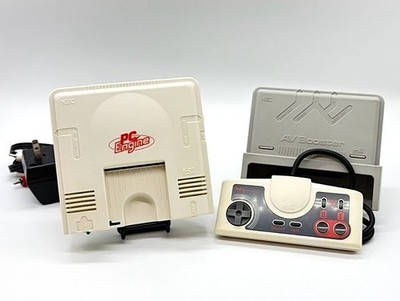 NEC PC Engine PI-TG001 Konsole mit AV Booster & Controller NTSC-J Japan Set #559