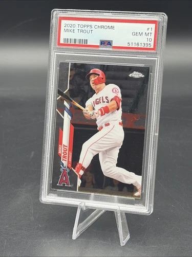 2020 Topps Chrome Mike Trout, #1, PSA Gem Mint 10