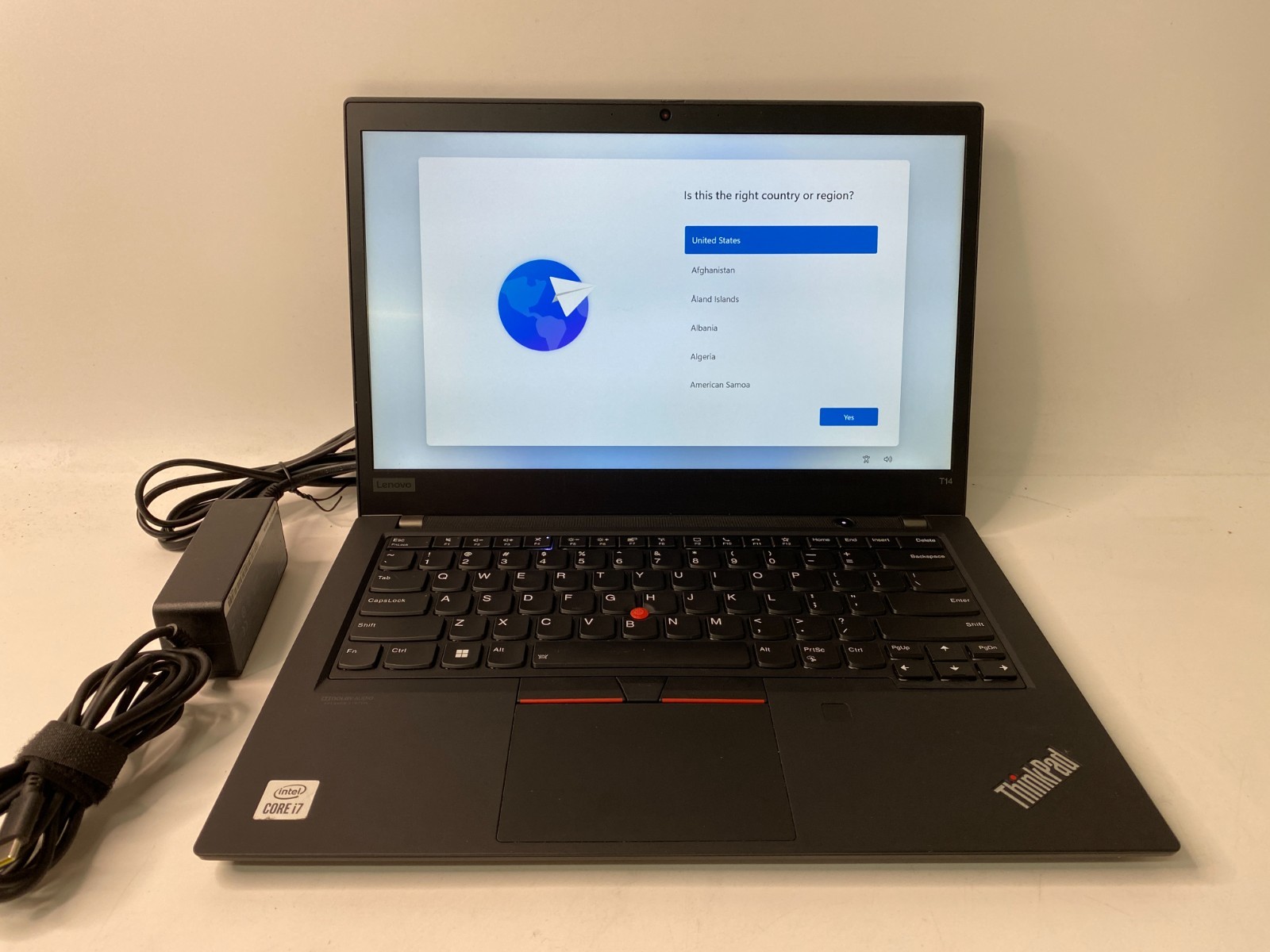 Lenovo ThinkPad T14, 14-Inch Laptop, with Intel Core i5 10th Gen., none SSD (Solid State Drive), Windows 11 Home