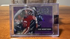 Wild Card Joe Montana QB1 On The Clock One of One Football Trading Card 1/1