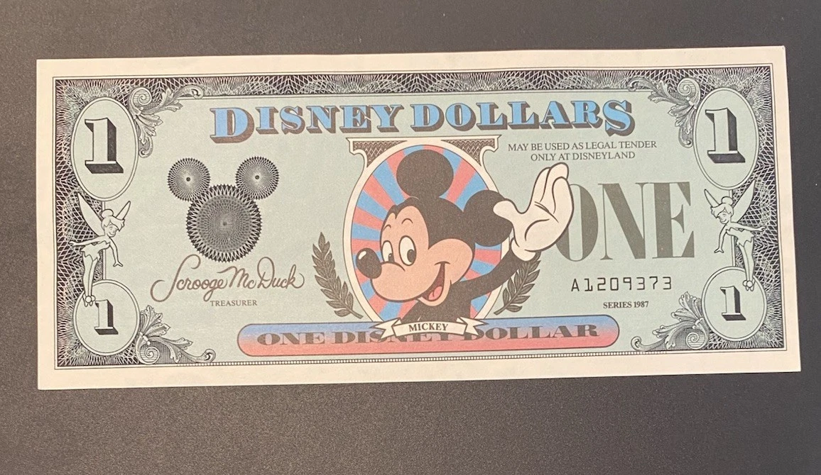 Disney Dollars 1987 for sale | eBay
