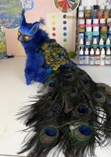 Posable Art Doll Peacocat OOAK By Gift Of Mer...