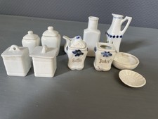 Konvolut antike Porzellanteile f. Puppenküche