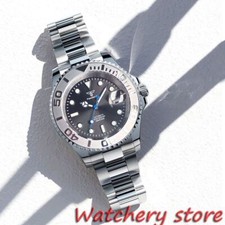 Tandorio 40mm 20ATM Gray Dial Japan NH35A Automatic Mechanical Mens Dive Watch