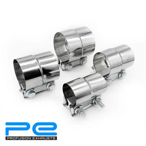 Exhaust Lap Joint Band 1.75" 45mm - 3" Inch 76mm Coupler Clamp Stainless Steel