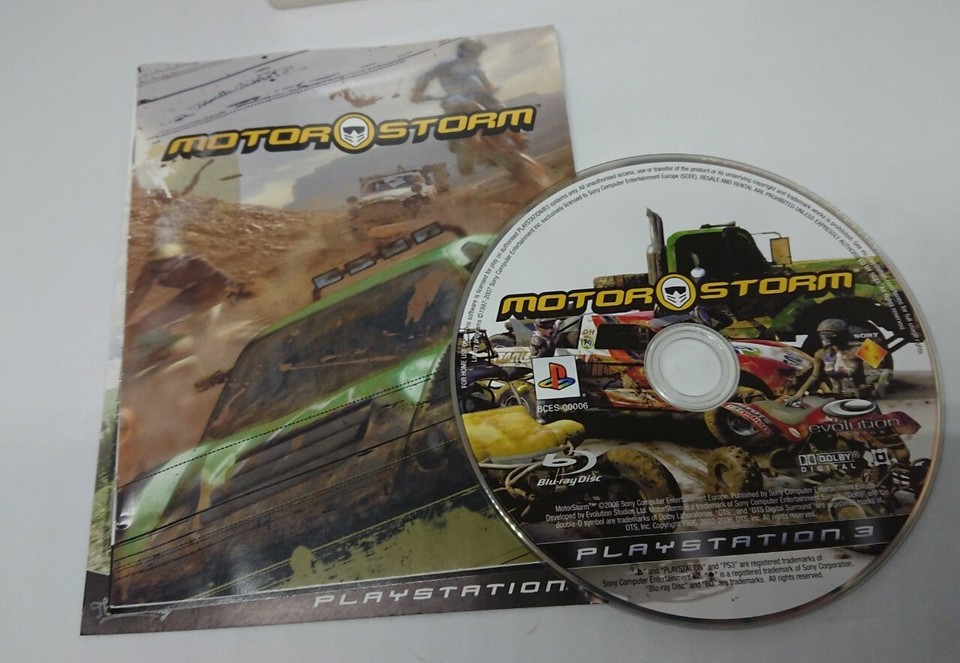 MOTORSTORM Sony Playstation 3 Game PS3 Complete with Manual PAL Cert 12