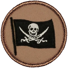 Calico Jack Patrol Patch - 2" Round Embroidered Patch (167)