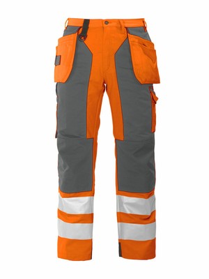 Projob Hi Vis Work Trousers with Knee 