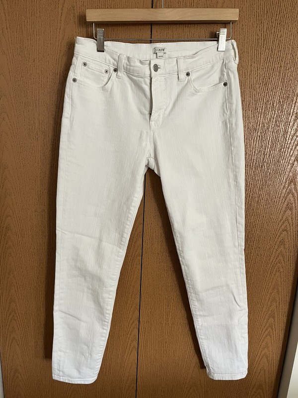 Women’s Stretch J Crew White Skinny 5 Pocket Denim Size 29/28 G1972