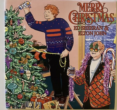 ED SHEERAN SIGNED MERRY CHRISTMAS CD