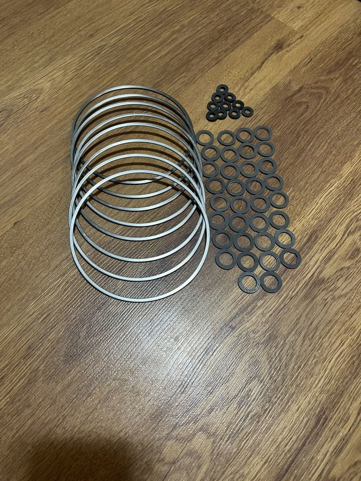 Boss 429 Mustang Oring head gasket set 8 Cooper Rings 10 Small 34