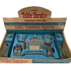 Vtg NEW NOS Anchor Hocking Early American PRESCUT Table Service Set 11pc 700/720
