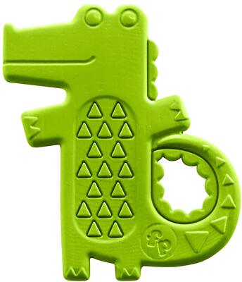 Mattel Fisher-Price DYF93 - Krokodil-Beißring, Rasseln/Beissringe