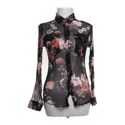 The Kooples, Hemd, Größe: XS, Schwarz/Mehrfarbig, Seide, Blumen, Damen #alg