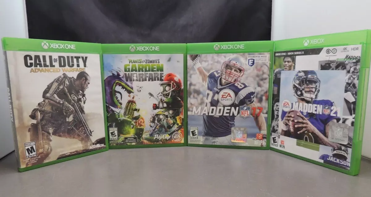 Xbox One Games Lot of 4 COD, Madden 17, 21, Plants Vs Zombies (40695-b2)