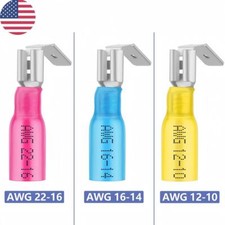 22-10AWG Piggyback Heat Shrink Quick Disconnect Terminals Connectors Wire Crimp