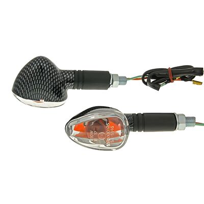 Vicma Blinker Set M10 Carbon - look Doozy klar lang für Kallio Roketa Atala Tomo