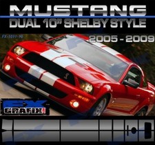 2007 Ford Mustang Dual 10 Gt 500 Rally Stripe Kit 1 In Dealer Quality Stripes