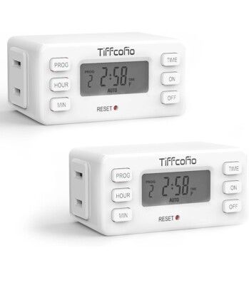 Tiffcofio Indoor Digital programmable Light Timer outelt
