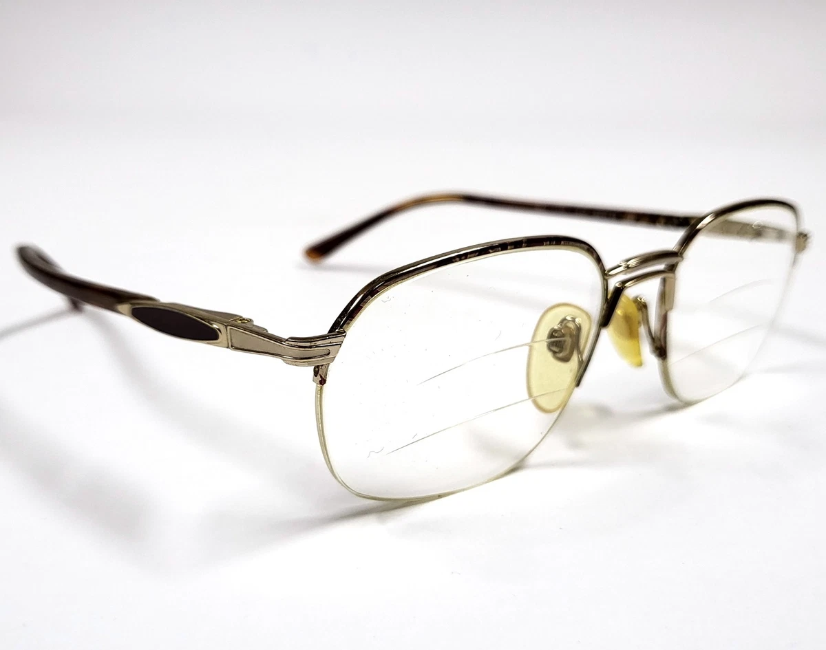 Lunettes Vintage Roger Radege M1090 - Monture Carrée Or/argent, Neuf Sans étiquette