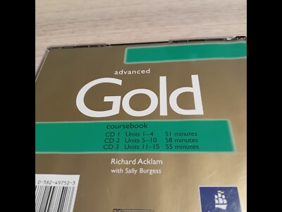 Advanced Gold coursebook audio CDs Richard Acklam published by Longman