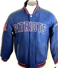 Men's New England Patriots NFL G III Varsity Quilt Lined Full Zipper Jacket NWT