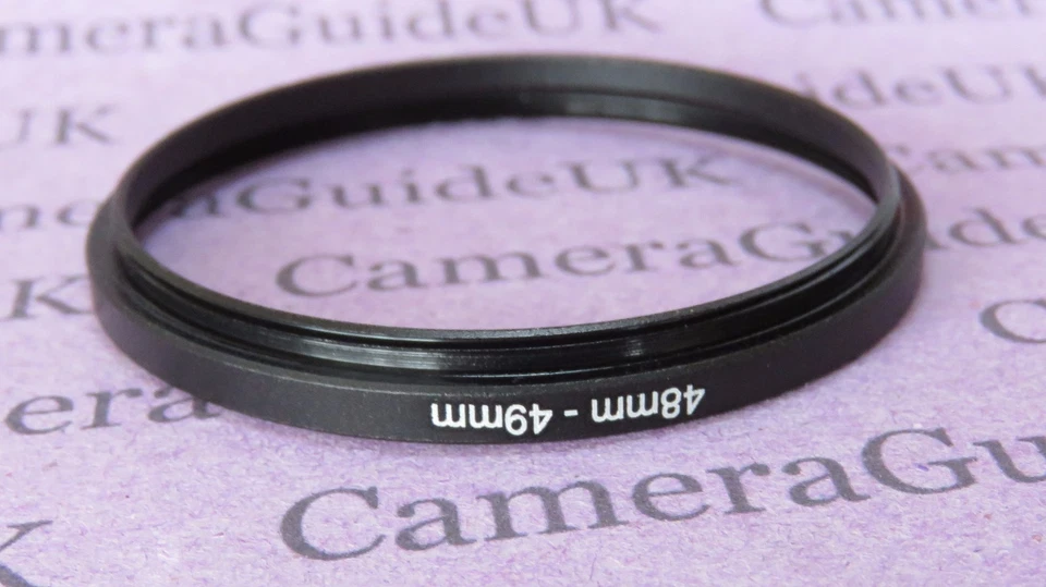 48mm to 49mm Male-Female Stepping Step Up Filter Ring Adapter 48mm to 49mm - Image 2 of 2