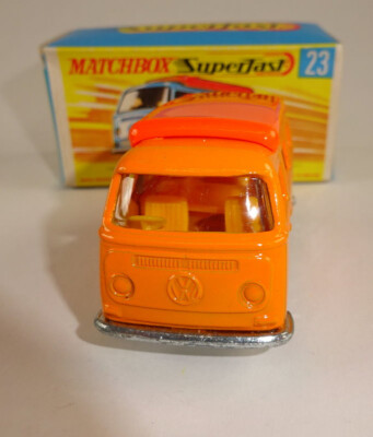 Matchbox Superfast No. 23 VW Camper orange with rare ORANGE