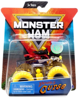 PIRATE'S CURSE + Figur Poster Enthalten Monster Jam Spin Master Trucks 1:64 Auto