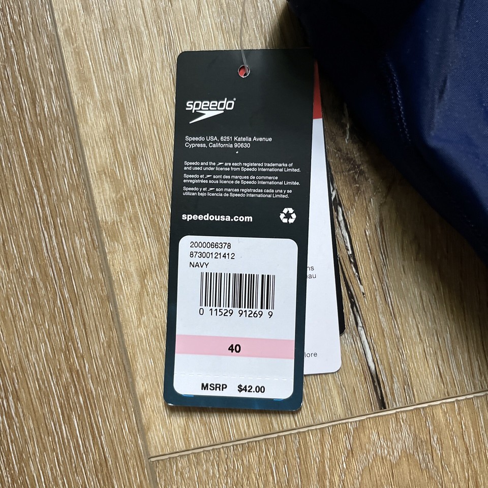 Speedo Men's Swimsuit Brief PowerFlex Eco Dive Solid , Navy , 40 eBay