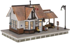 Woodland Scenics HO Scale ~ New Built & Ready ~ The Depot ~ With LED's ~  BR5052