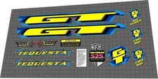 1998 GT Tequesta DECAL SET
