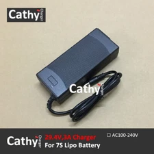 EU 29.4V 3A Li-ion Lipo Lithium Ion Battery Smart Charger with 5.5*2.1mm DC plug