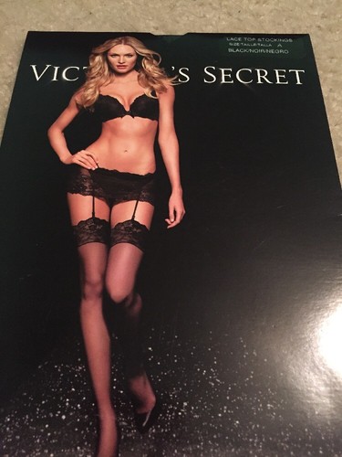 Secret Lace Top Stockings Black 
