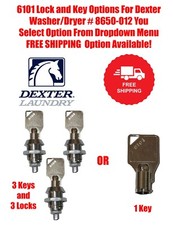 6101 Lock and Key Options For Dexter Washer/Dryer  8650-012 - You Select Option