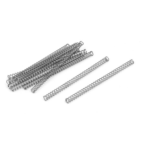 Aexit Edelstahl Druckfedern 304 – 0,8 Mm X 7 Mm X 20 Mm, 20 Stück, Silber, Für Industrie & Haushalt