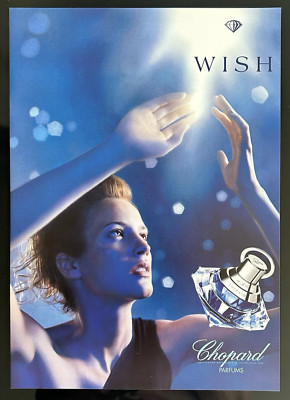 Chopard Parfum Perfume WISH 2001 Vintage PRINT AD Original ADVERTISEMENT #002