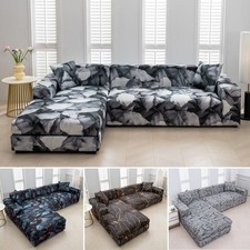 Sectional Couch Cover L Shape Sofa Covers 2 Pcs 3 Seater Furniture Protector