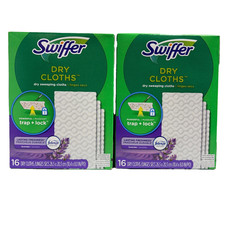 Swiffer Dry Sweeping Cloths Lavender Scent 16 Dry Cloths 2 Pack