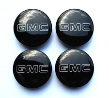 Gmc Black Chrome 83mm 3.25 Wheel Center Hub Caps - Set Of 4