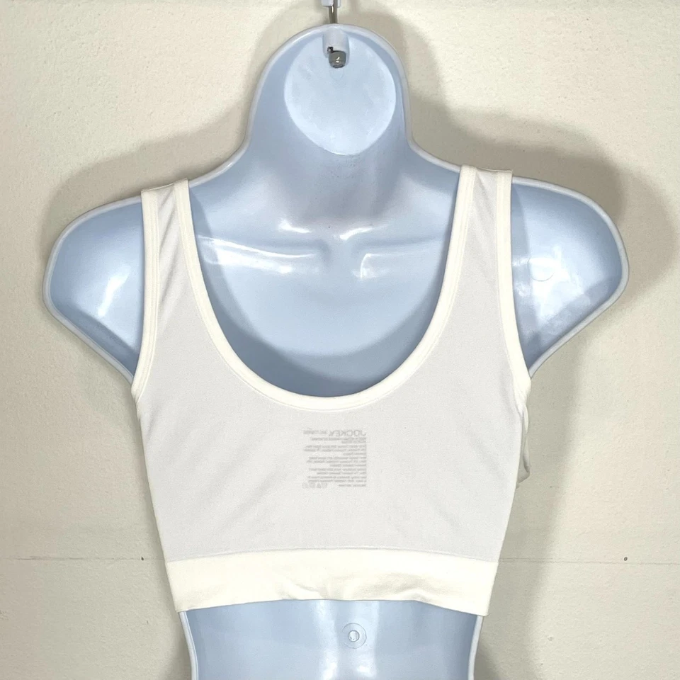 NWT Jockey Women's XXL Full Coverage Molded Cup Seamfree Bralette 3041 White - Image 3 of 4