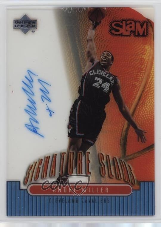 2000-01 Upper Deck Slam Signature Slams Andre Miller #AM Auto 4f5