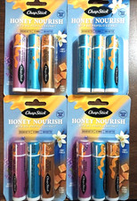 Lot of 4 - ChapStick Honey Nourish Lip Balm Variety Pack 0.15 oz each stick