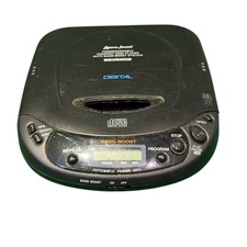 Lenoxx Sound CD-51 Portable CD Player Bass Boost 1-Bit DAC Black Vintage 1999